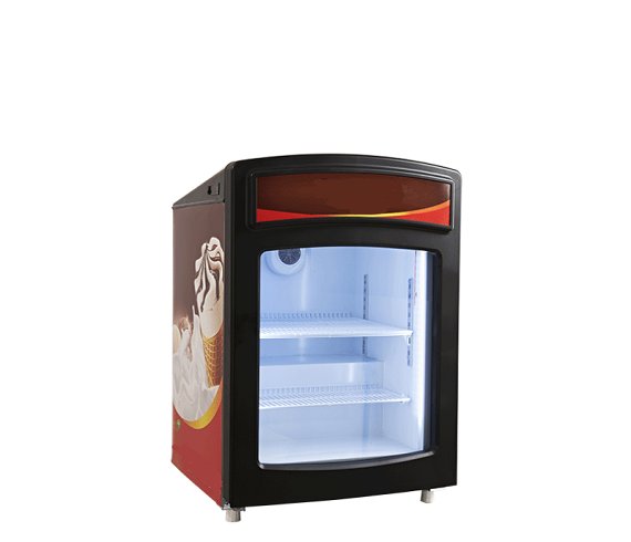 Vertical display cabinet