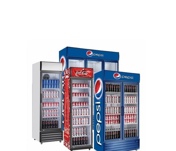 Vertical display cabinet