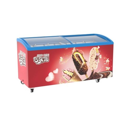 Horizontal display cabinet