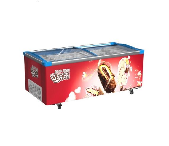 Horizontal display cabinet